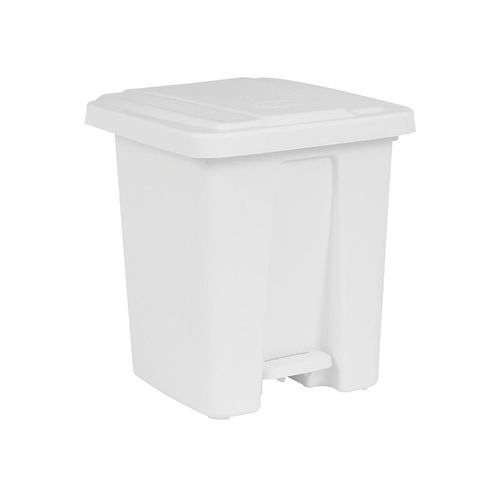Lixeira 15L com Pedal Plásticos MB 0664 Branca
