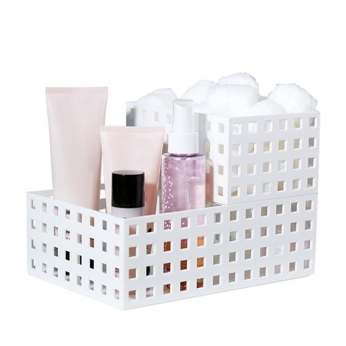 Cesto Organizador 841 Empilhável 16x11.5 Cristal Quadratta