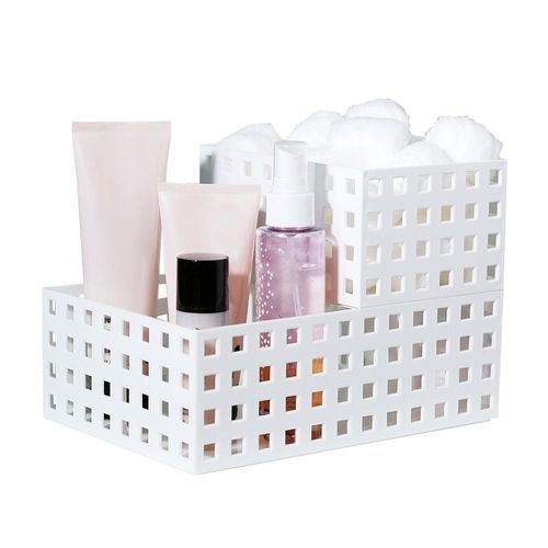 Cesto Organizador 840 Empilhável 23x16 Cristal Quadratta