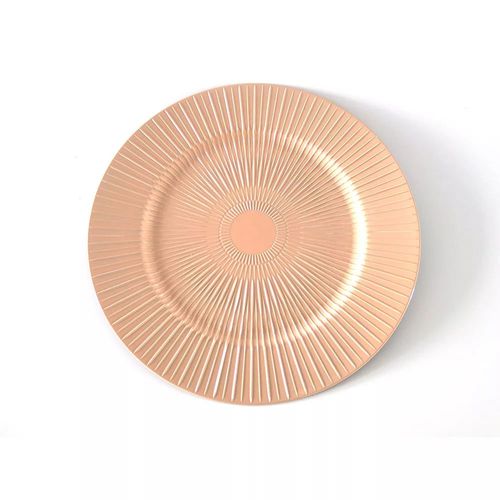 Sousplat de Plástico Le Plisse Cobre 33cm