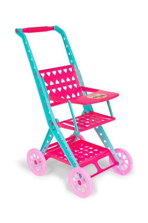 Carrinho de Boneca Cardoso Passeio do Bebê Dobrável