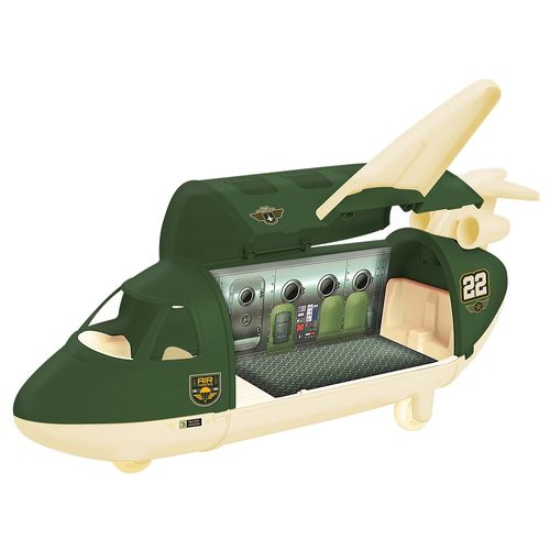Avião de Brinquedo Samba Toys Force Militar