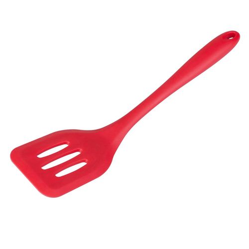 Espátula Vazada de Silicone Casa do Chef Easy Vermelha