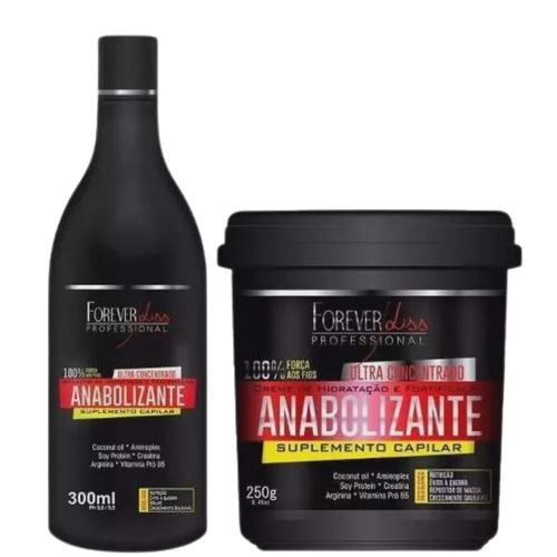 Forever Liss Professional Anabolizante Capilar Shampoo 300ml + Máscara 240g