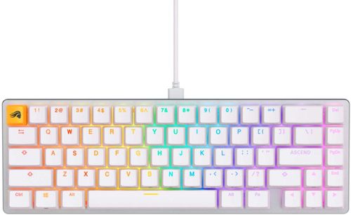 Glorioso - GMMK 2 Teclado para jogos com interruptor linear mecânico - Branco-GLO-GMMK2-65-FOX-W