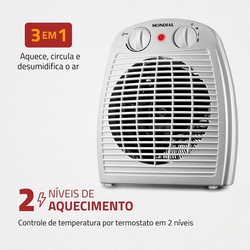 Aquecedor Elétrico Termoventilador Mondial A-08 - 220V