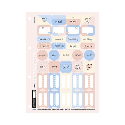 Refil para Fichário Tilibra Soho Branco 80 Folhas