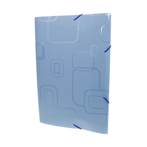 Pasta Aba Elástico Dello Fine sem Lombo Azul 33,5x23,5cm