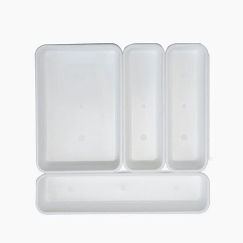 Conjunto 4 Organizadores de Gaveta Dasplast 0800 Branco