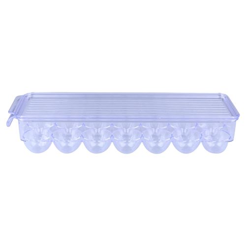 Organizador de Geladeira Porta Ovos para 14 Unidades com Tampa Cristal Arthi 3281