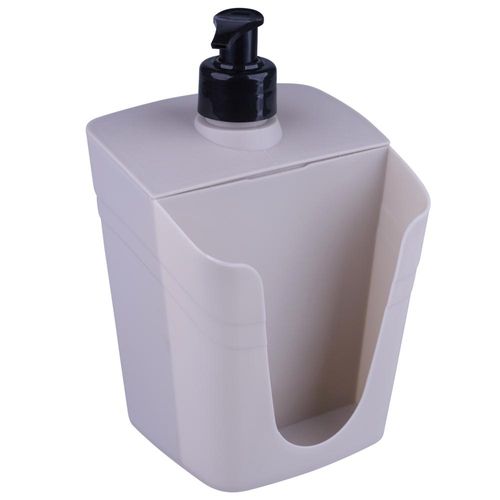 Dispenser Porta Detergente e Esponja 650Ml LP House Bege