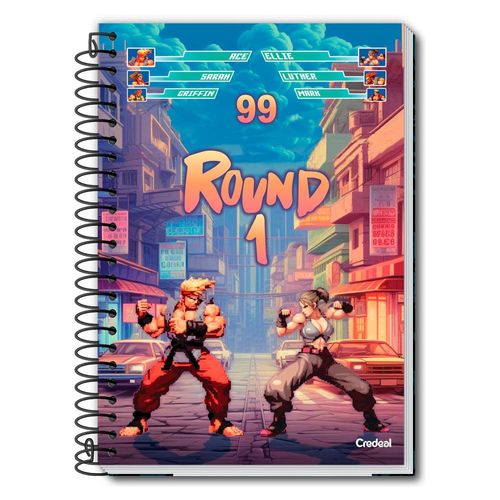 Caderno Universitário Masculino My Collection 16 Matérias Credeal Sortido