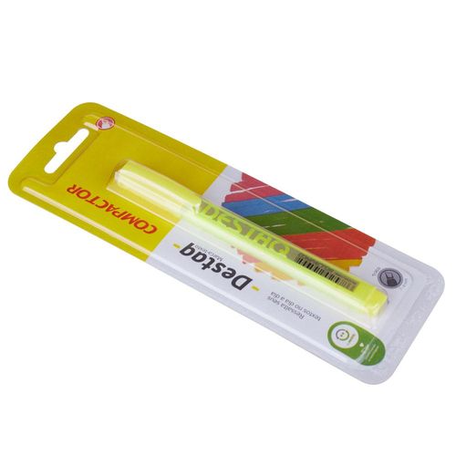 Caneta Marca-Texto Amarela Destaq Compactor