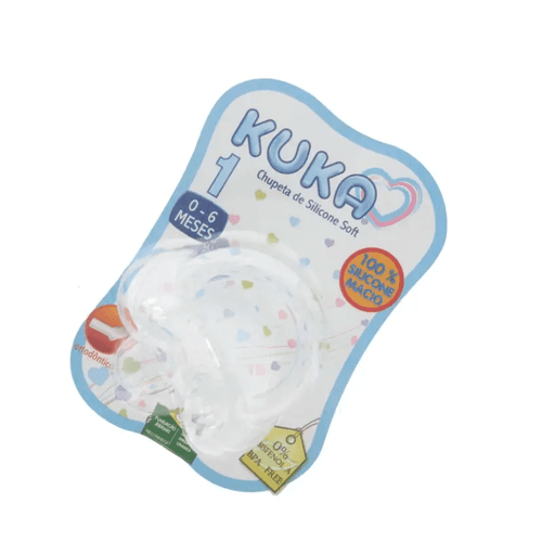 Chupeta Kuka Soft Silicone Orto 1 Transparente R:2700