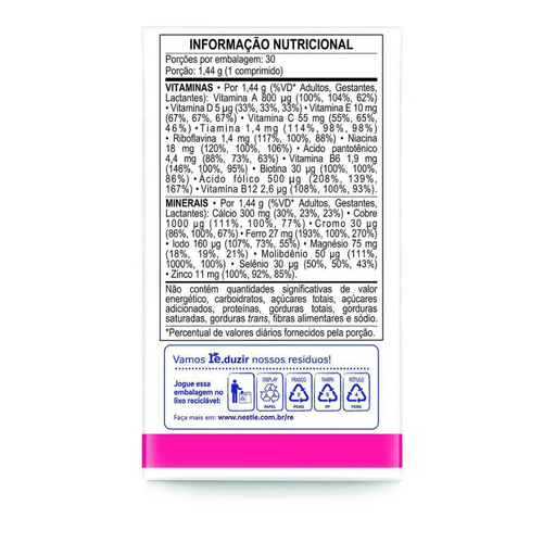 Suplemento Vitamínico Materna com 30 Comprimidos