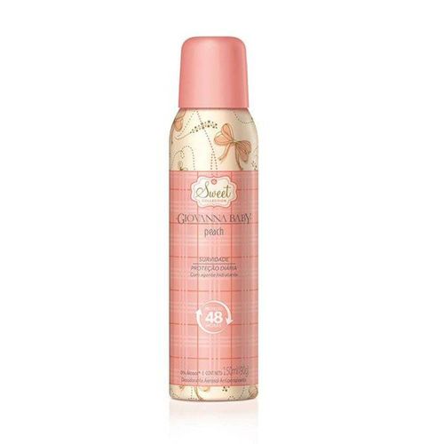 Desodorante Aerossol Giovanna Baby Peach 150ml