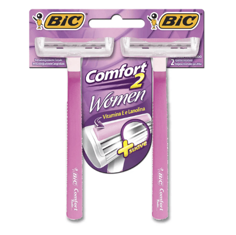Aparelho De Depilar Bic comfort 2 Woman com 2 unidades
