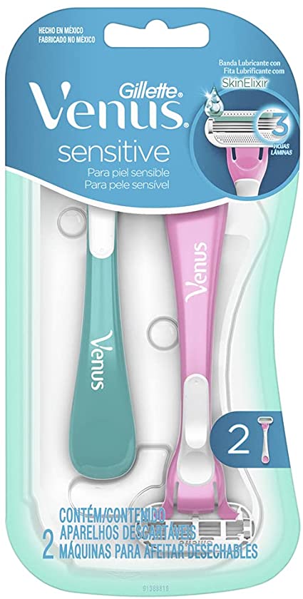 Aparelho De Depilacao Gillette Venus Sensitive com 2 unidades