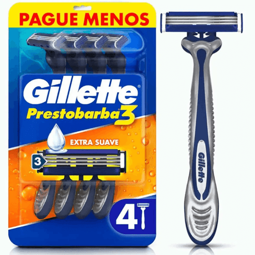 Aparelho De Depilacao Gillette Prestobarba 3 Leve 4 Pague 3 unidades