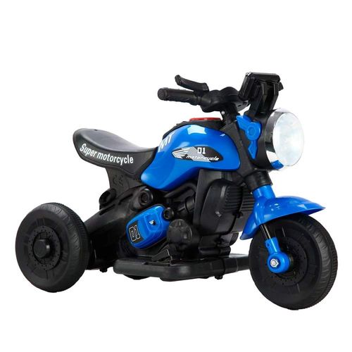 Moto Elétrica Infantil First Custom Zippy Toys Azul 25191
