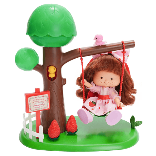 Balancinho Moranguinho Estrela Com Corda e Passarinho