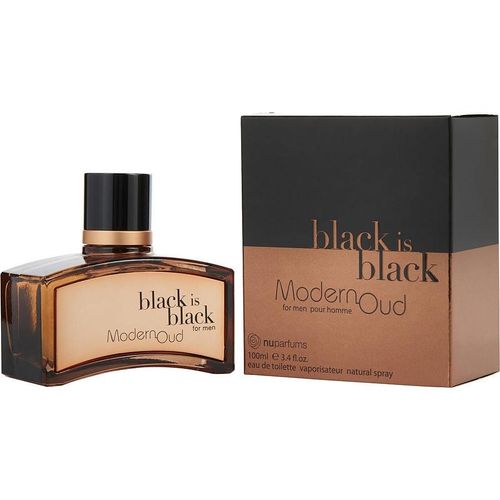 Perfume Masculino Black Is Black Modern Oud Nuparfums Eau De Toilette Spray 100 Ml