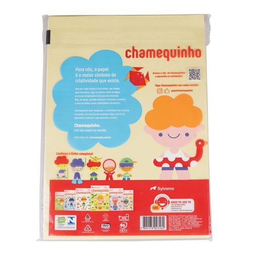 Papel A4 Chamequinho 100 Folhas Amarelo Chamex