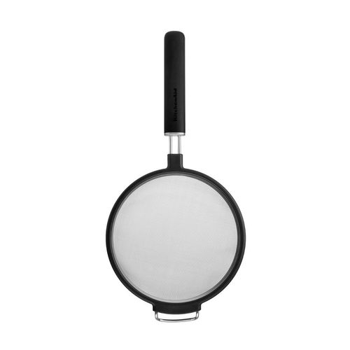 Peneira em Aço Inox Coar Polvilhar Cozinha Preta KitchenAid