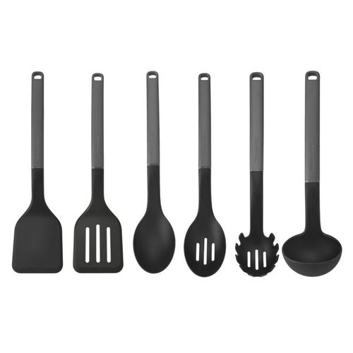 Jogo Utensilios de Cozinha Completo 6 Peças Cinza KitchenAid