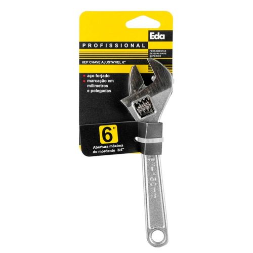 Chave Ajustável Inglesa 6" 6EP Eda