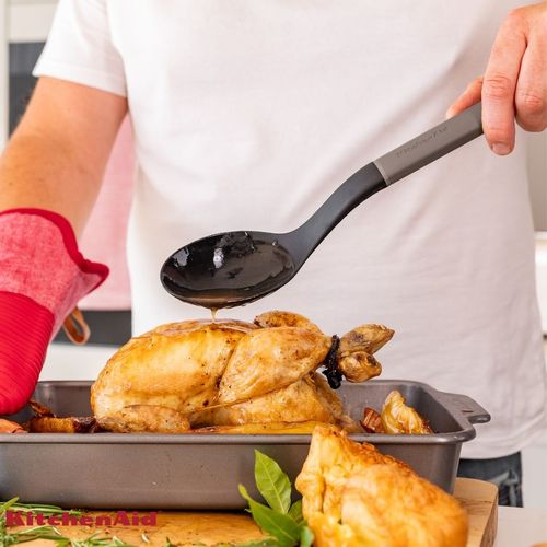 Colher de Cozinha Servir Nylon Multiuso Cinza KitchenAid