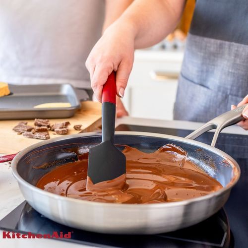Espátula Pão Duro Raspadora em Silicone Vermelha KitchenAid