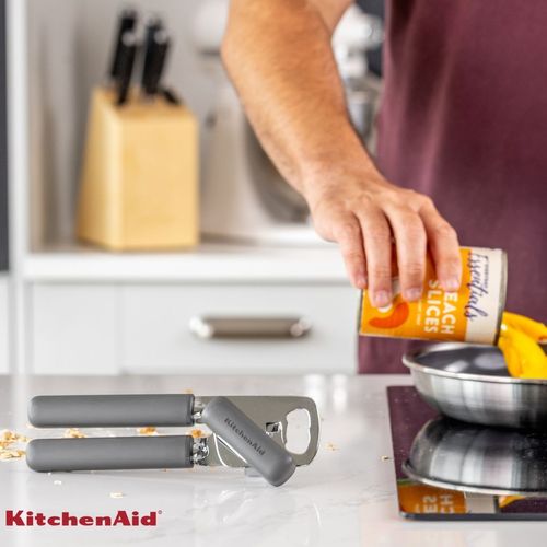 Abridor de Latas e Garrafas Cozinha Inox Cinza KitchenAid