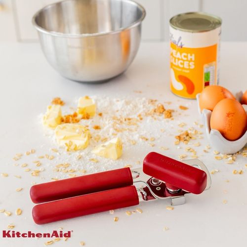 Abridor de Latas Garrafas Inox Cozinha Vermelho KitchenAid