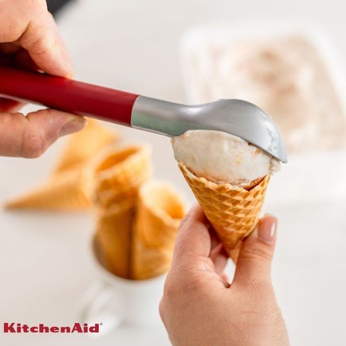 Colher Concha para Sorvete Açai Zinco Verrmelho KitchenAid