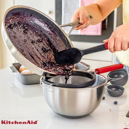 Peneira em Aço Coar Polvilhar Cozinha Vermelha KitchenAid