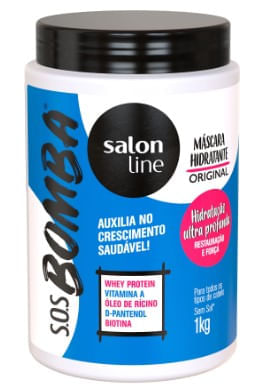 Mascara Capilar Salon Line Sos Bomba Original 1Kg