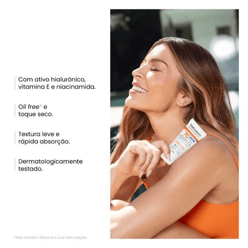 Protetor Solar Facial Helioderm Fps70 Cor 5.0 50g