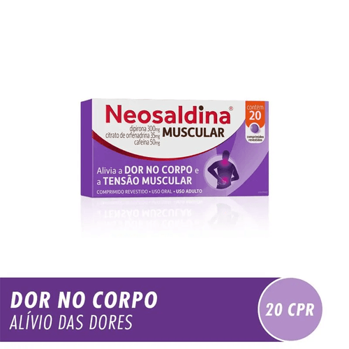 Neosaldina Muscular com 20 comprimidos