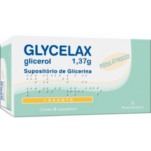 Glycelax Supositorio Infantil com 6 Unidades