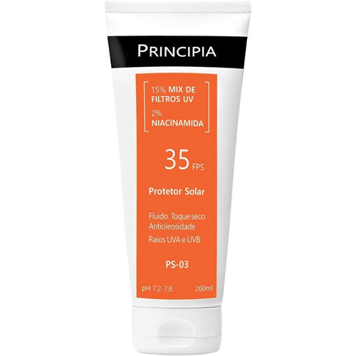Protetor Solar Corporal Princípia FPS 35 15% Mix de Filtros UV + 2% Niacinamida PS-03 com 200ml