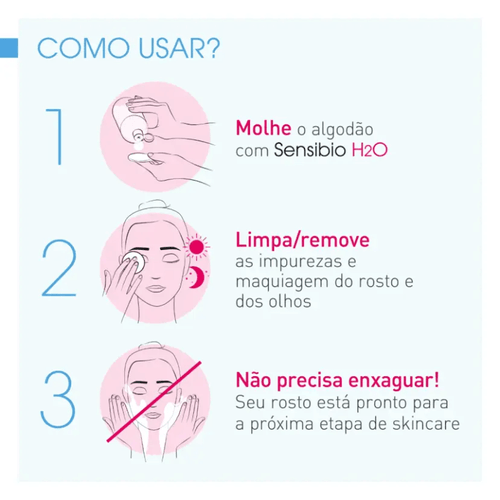 Sensibio H2O Solução Micelar Demaquilante Sensível 250mL