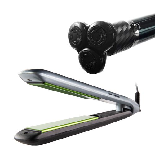 Barbeador Elétrico Shaver Touch be emotion men e Prancha de Cabelo Shine Nutrah Be Emotion