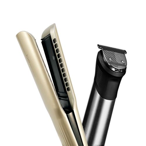 Prancha secadora Airliss be emotion Polishop e Aparador de pelos MaxGroom be emotion Men