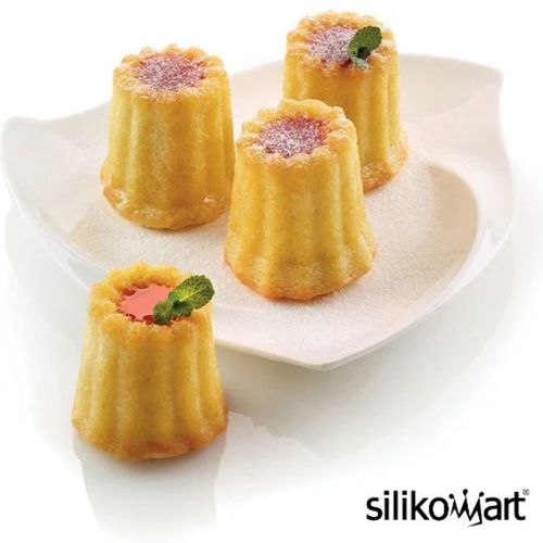 Forma 8 Moldes Bordelais Doce Sobremesa Silicone Silikomart