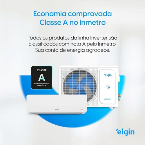 Ar Condicionado Split Elgin Eco Dream Inverter Wi-Fi 9000 BTUs Quente e Frio 220V HIQC09C2WACA