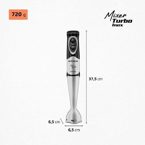 Mixer Mondial M-16-BI Preto e Inox 500W 220V
