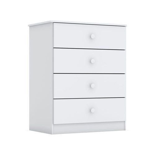 COMODA NFANTIL HENN LABIRINTO BRANCO 4 GAVETAS (I714-10)