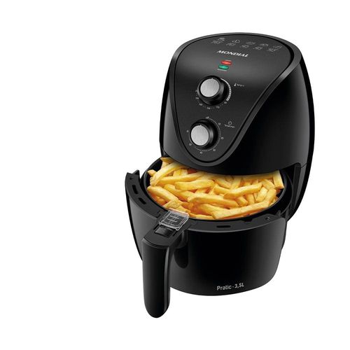 Fritadeira Elétrica Sem Óleo Air Fryer Mondial AF35-BF MK NE 1500W 3,5 Litros - Preta 110V