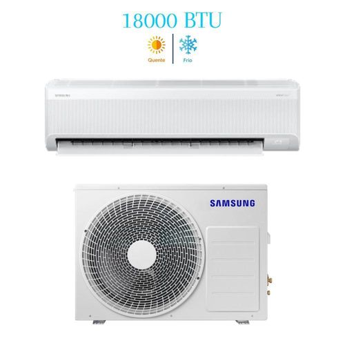 Ar Condicionado Split Inverter Samsung WindFree AI 18000 BTUs Quente e Frio 220V AR60F18C1AWXAZ